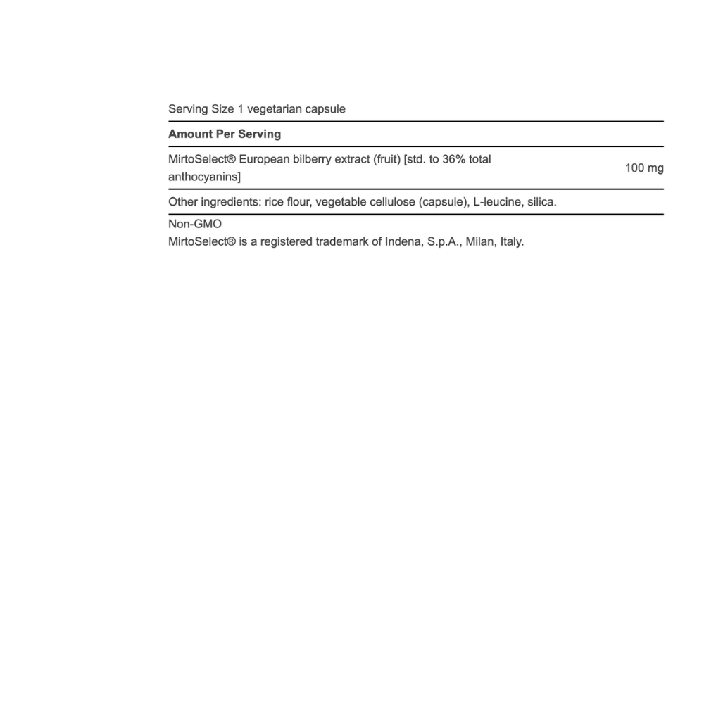 Extracto Estandarizado de Arándano Europeo 100 MG