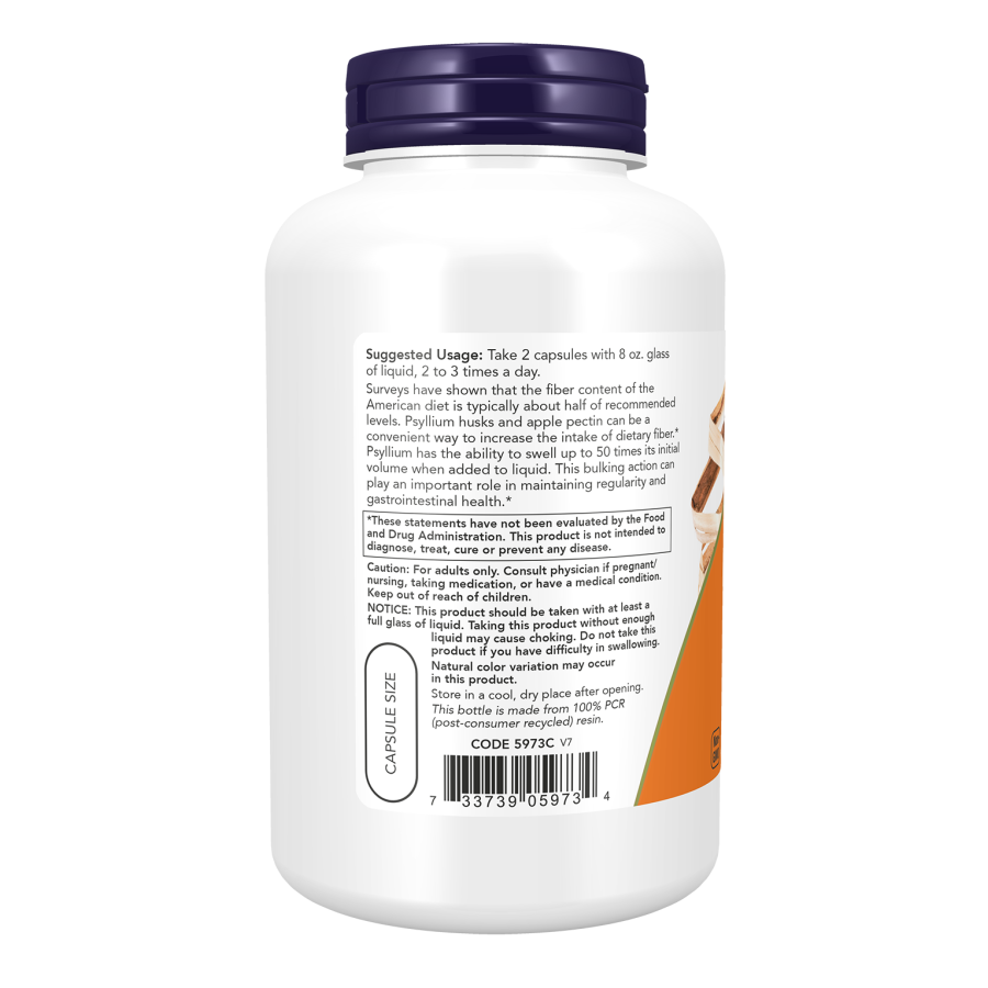 Psyllium Husk 700 mg - Now Foods