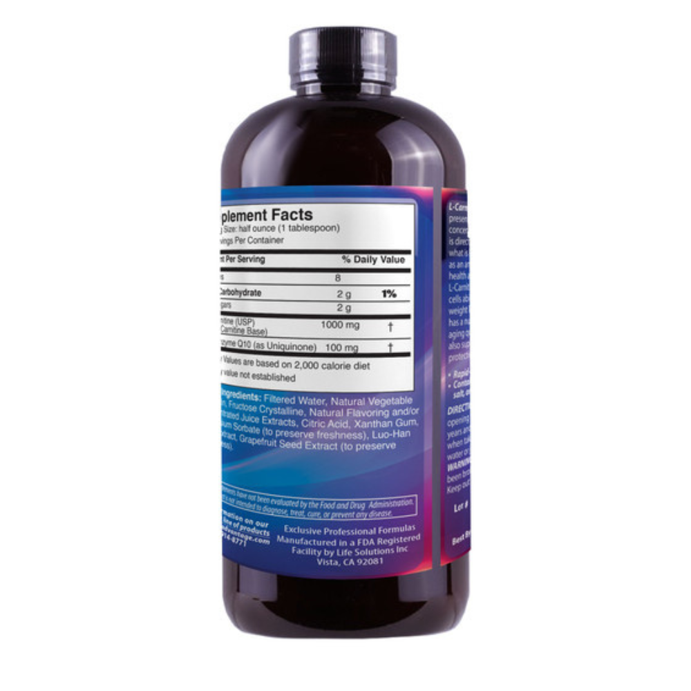 Liquid L-Carnitine 1000mg CoQ10 100mg