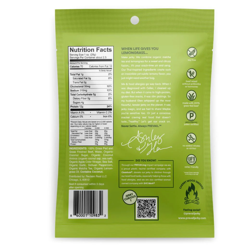 Lemongrass Beef Jerky