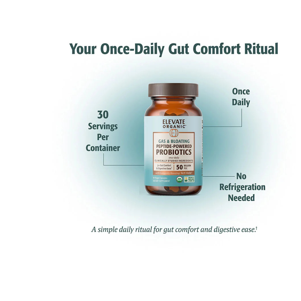 Gas & Bloating Probiotic Capsules - 30 Servings