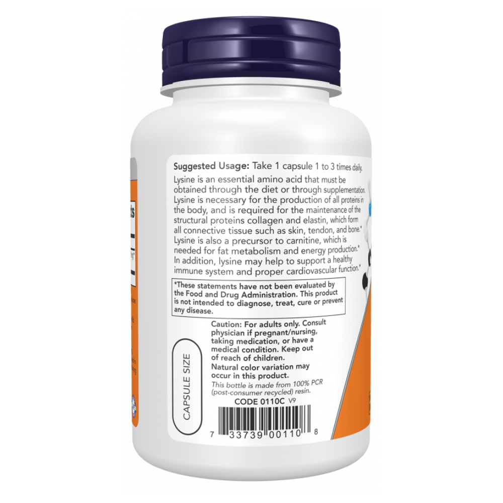 L-Lysine 500 mg Veg Capsules
