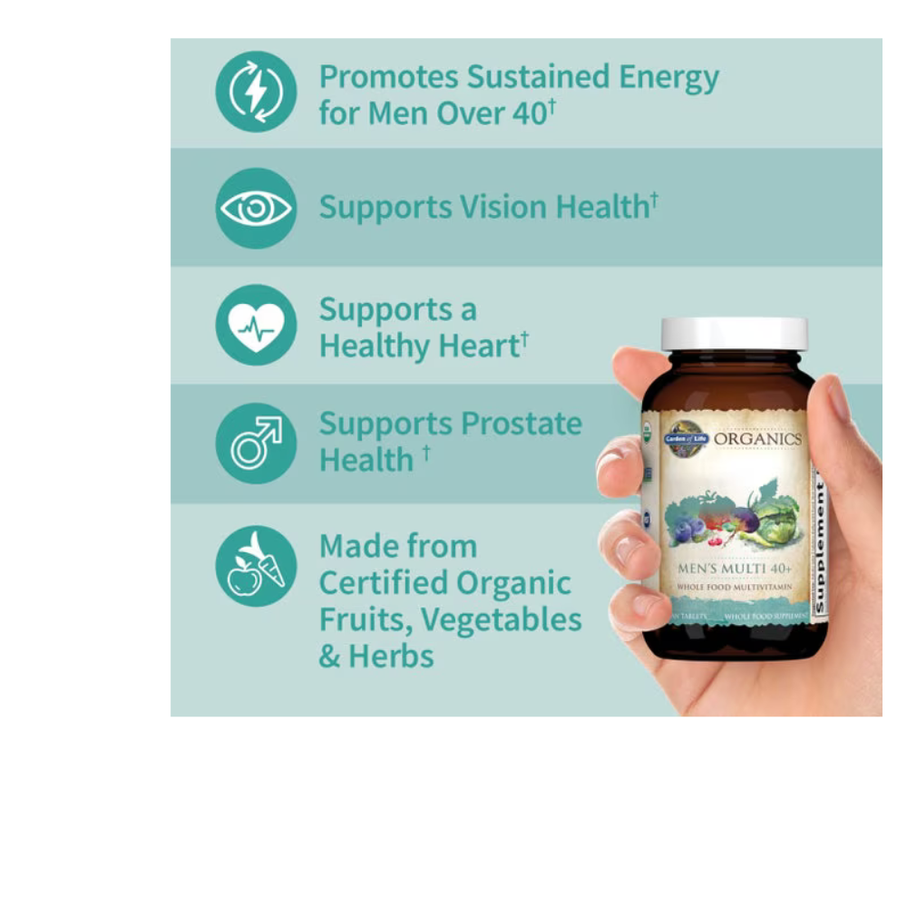 Organics Men's 40+ Multi Tablets