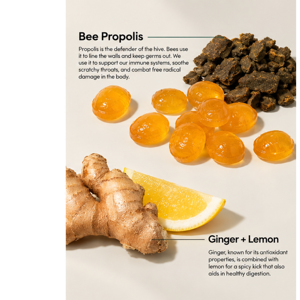 Ginger Lemon Soothing Lozenges