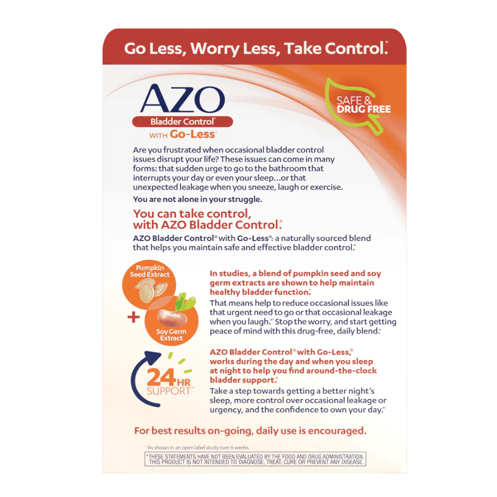 AZO Bladder Control with Go-Less Capsules