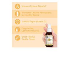 Thumbnail for Organics Vegan D3 Organic Spray 1,000 IU - Vanilla