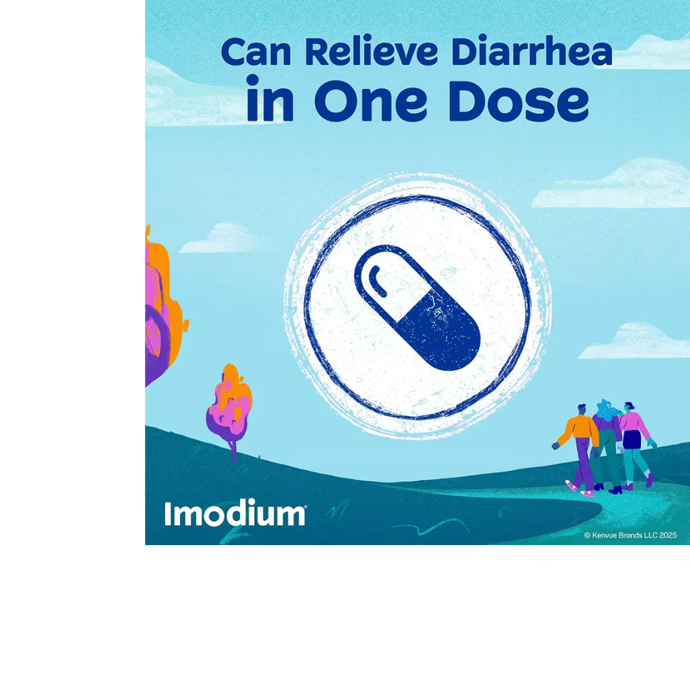IMODIUM A-D Diarrhea Relief Caplets, Loperamide Hydrochloride