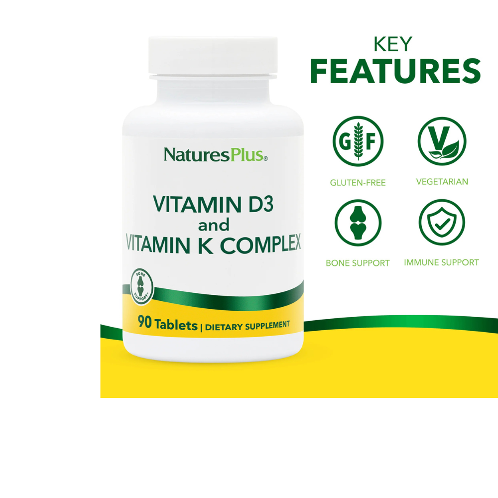 NaturesPlus Vitamins D3 & K2