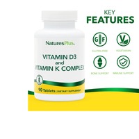 Thumbnail for NaturesPlus Vitamins D3 & K2