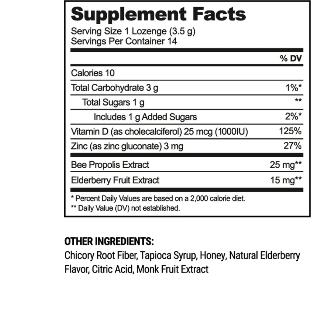 Elderberry Soothing Lozenges
