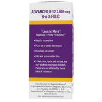 Thumbnail for ADVANCED B12 2000MCG ÁCIDO FÓLICO 600MCG
