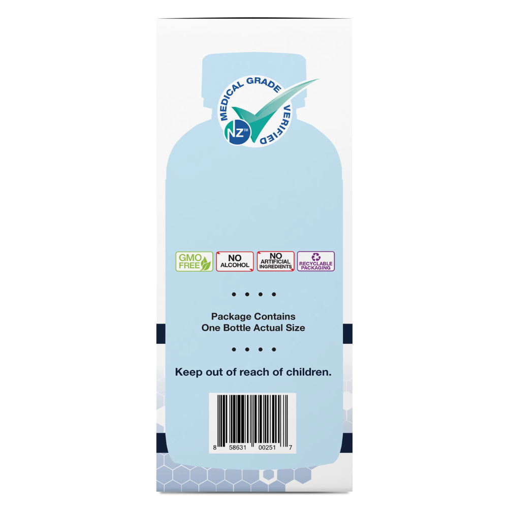 Cough & Throat Syrup, Medical Grade Manuka Honey, MGO 600