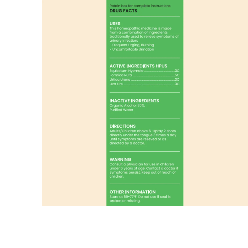 Bladder Calm – Homeopathic Spray for Bladder & Urinary Comfort