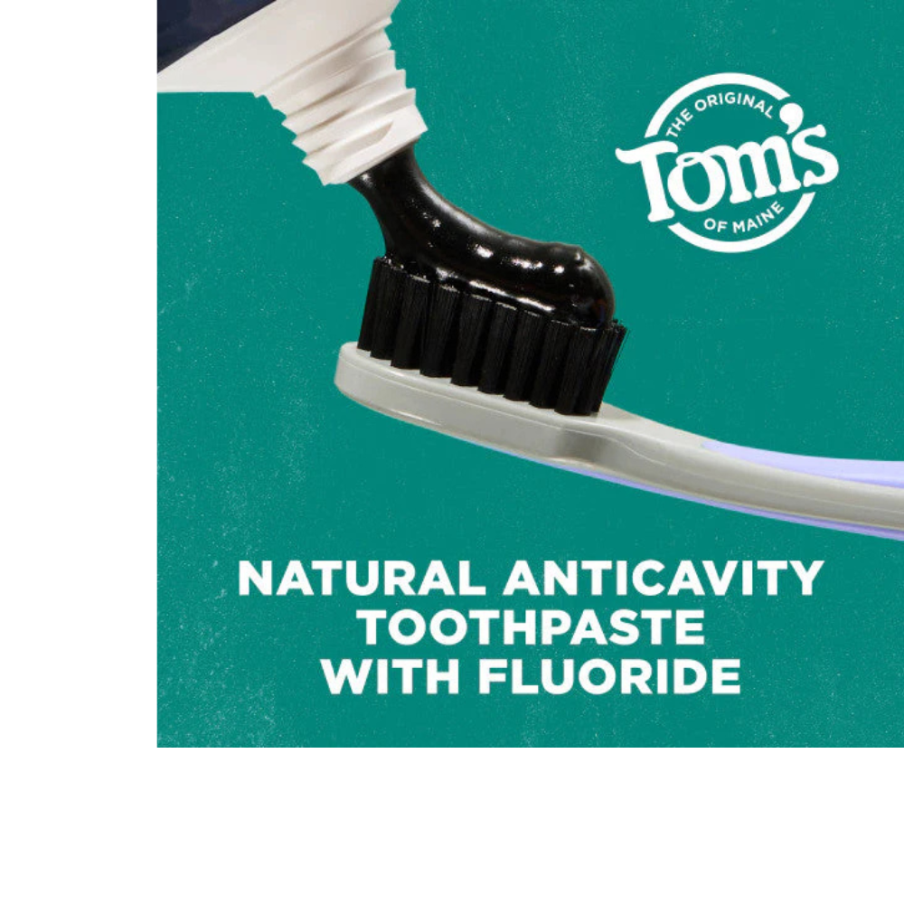 Activated Charcoal Peppermint Natural Toothpaste with Fluoride