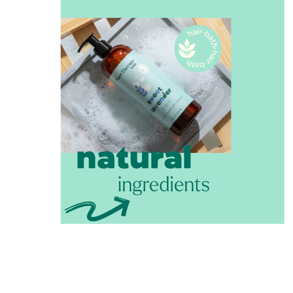SWEET LAVENDER 3 IN 1 BODY WASH, BUBBLE BATH, SHAMPOO