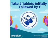 Thumbnail for IMODIUM A-D Diarrhea Relief Caplets, Loperamide Hydrochloride