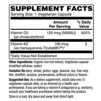 Thumbnail for Vitamin D3 PLUS K2 125MCG