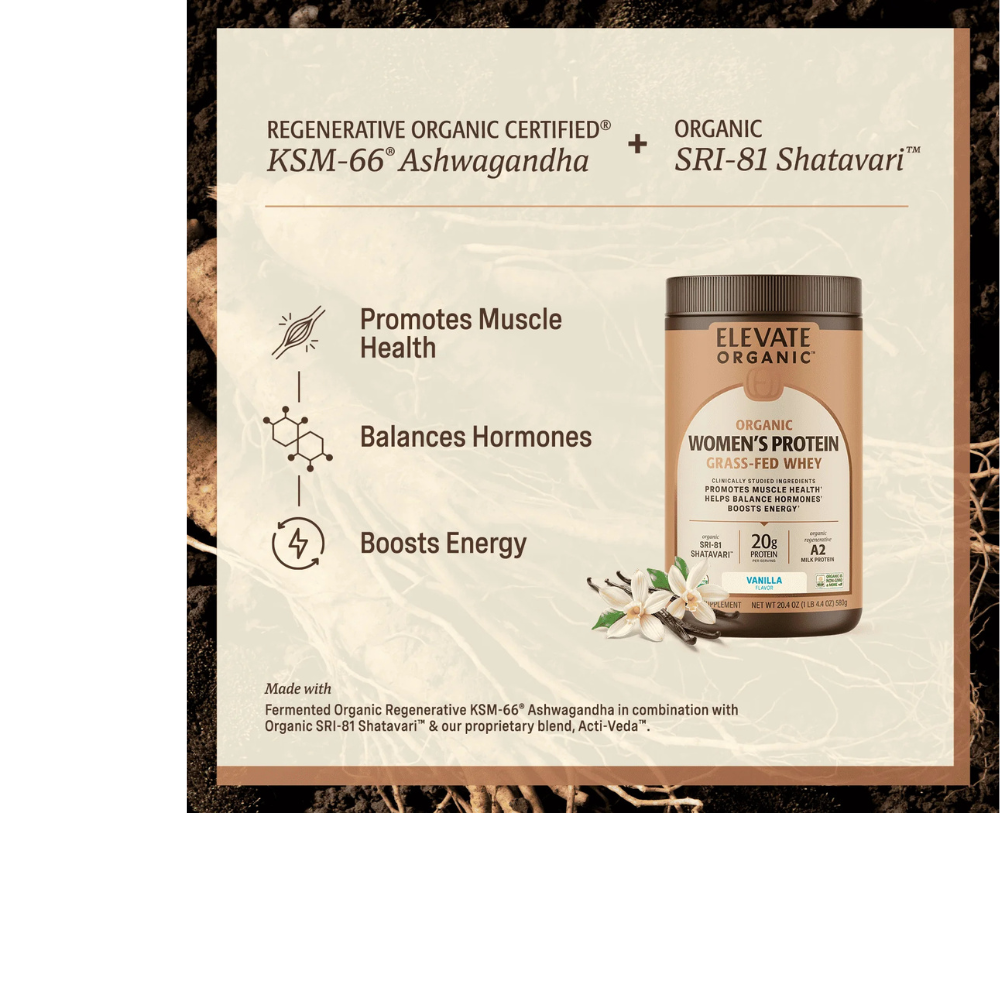 Organic Women's Protein Grassfed Whey Powder - 18 Servings