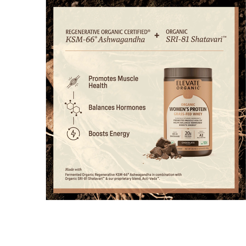 Organic Women's Protein Grassfed Whey Powder - 18 Servings