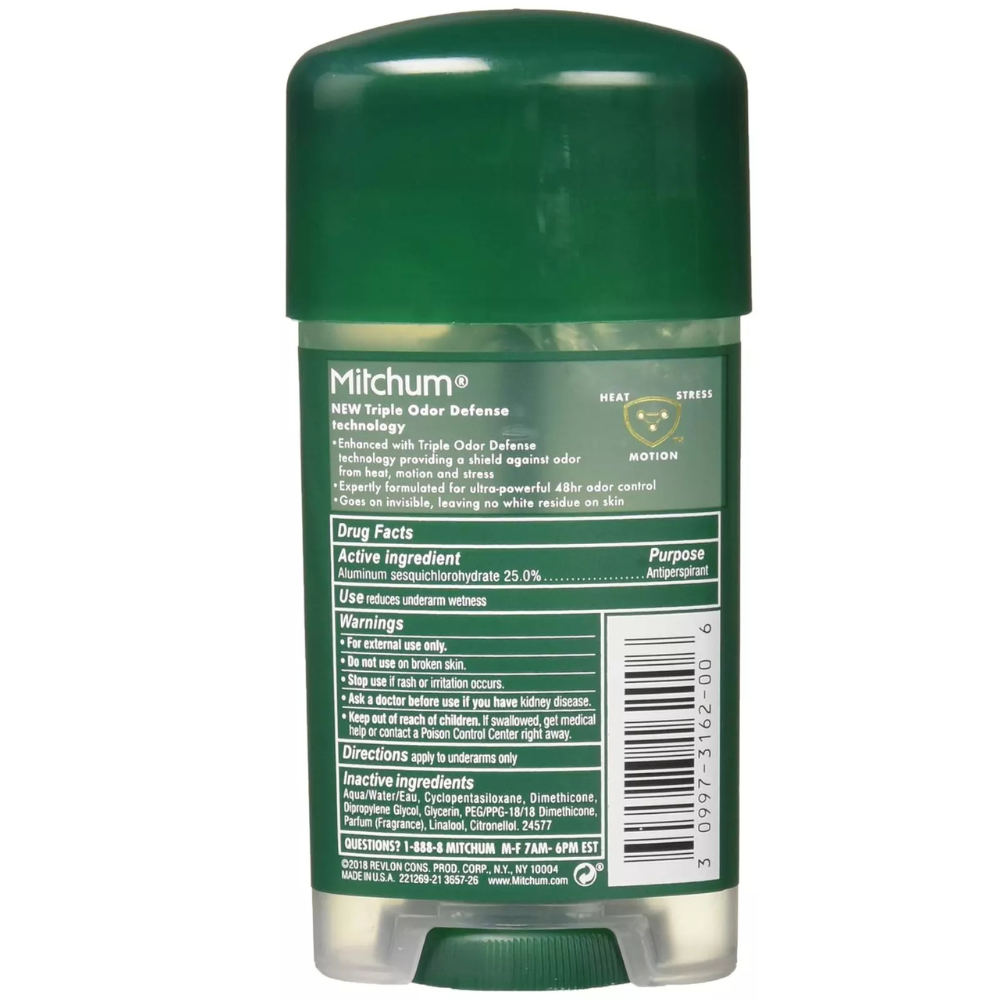 MITCHUM SOLID CLEAR GEL SPORT