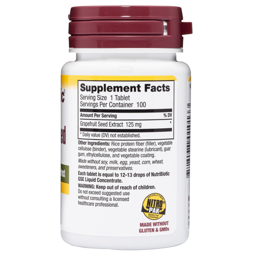 Grapefruit Seed Extract Tablets, 125 mg