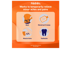 Thumbnail for MOTRIN IB, Ibuprofen 200mg Tablets Pain Reliever & Fever Reducer