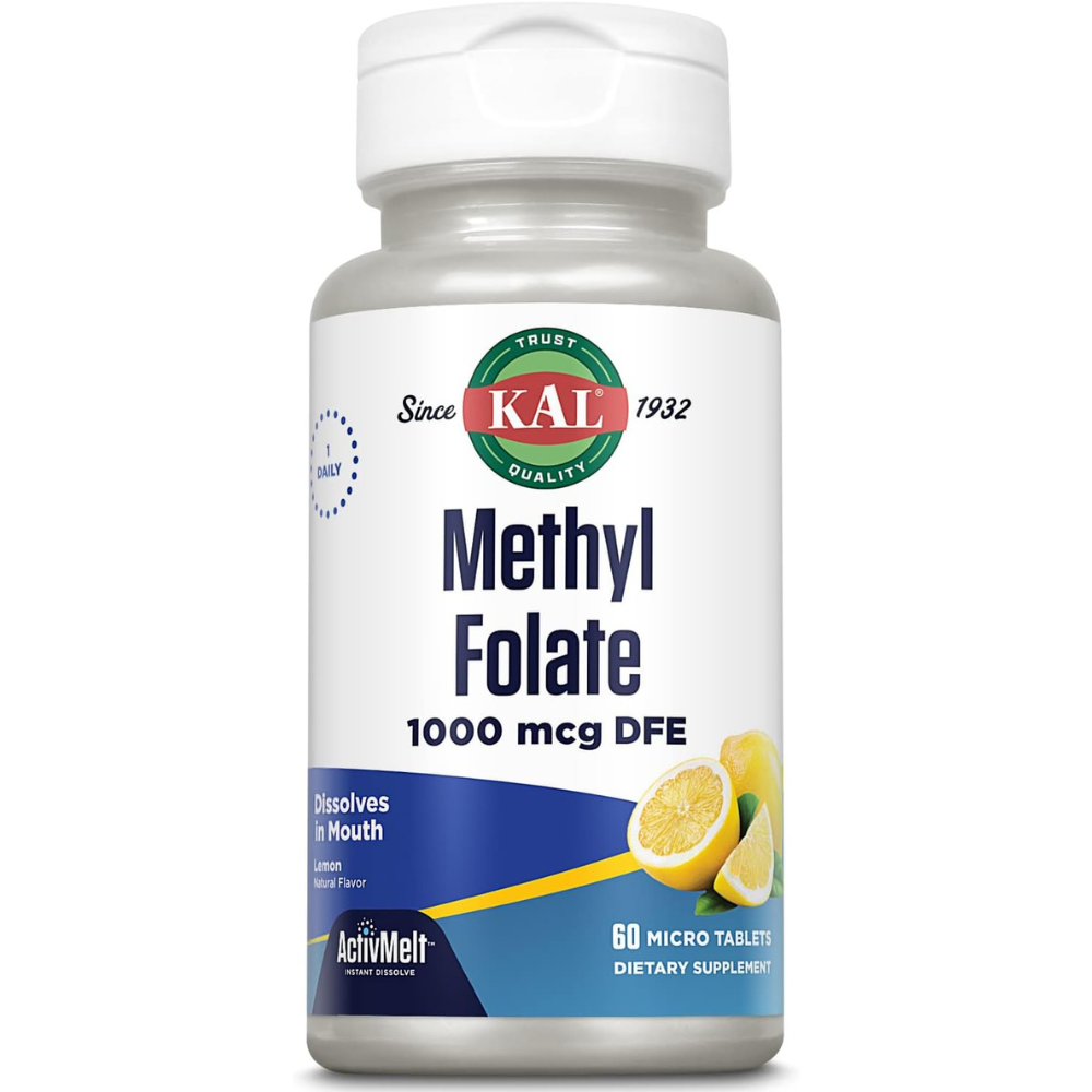 Methyl Folate 1000 mcg DFE ActivMelt Instant Dissolve Tablets