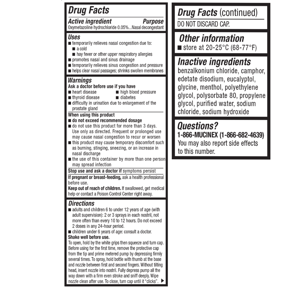 Sinus-Max Severe Nasal Congestion Relief Clear & Cool