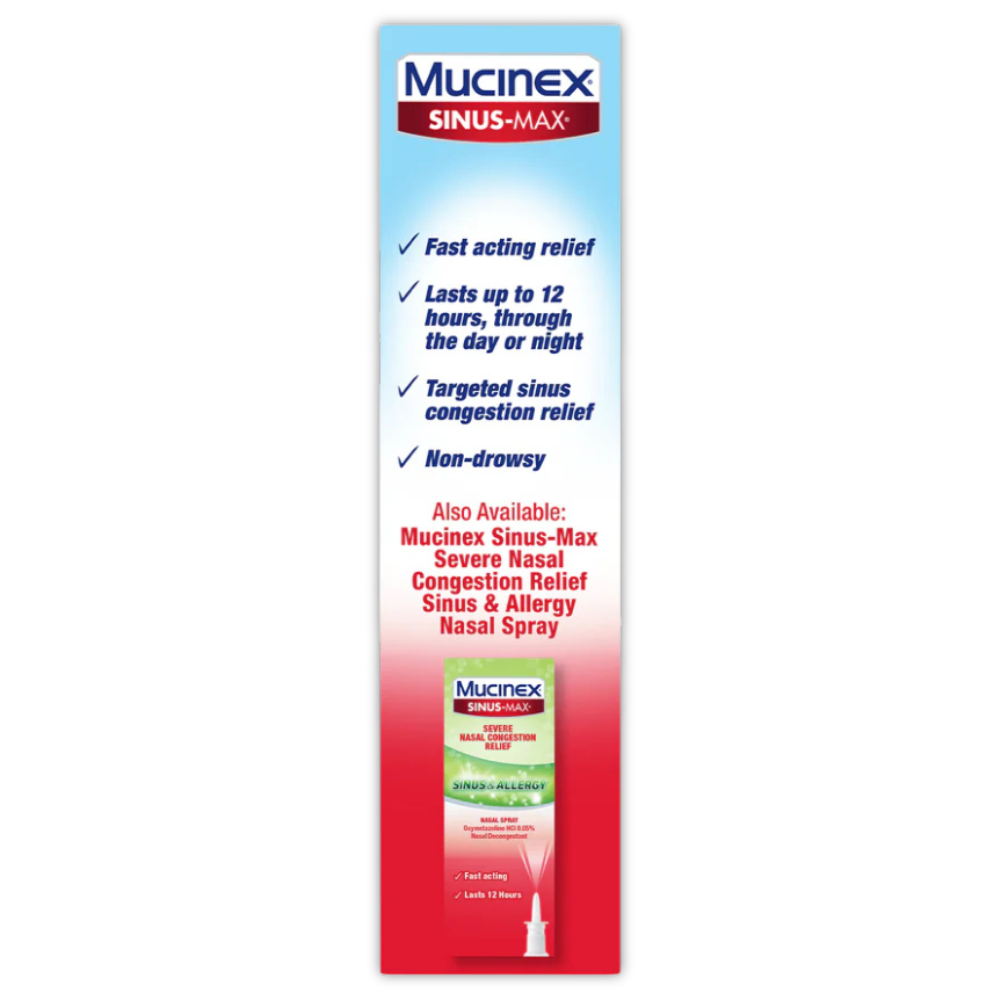 Sinus-Max Severe Nasal Congestion Relief Clear & Cool