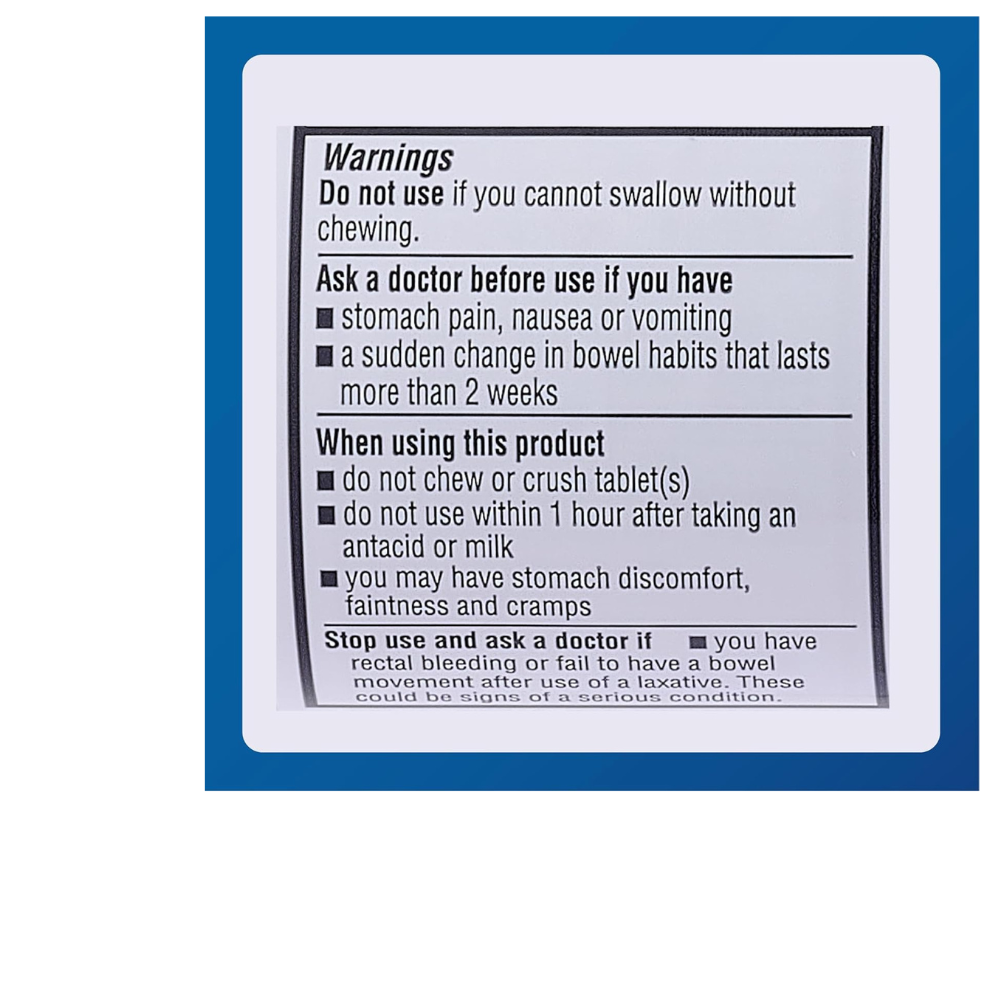 Bisacodyl Stimulant Laxative, 5mg Enteric Coated,