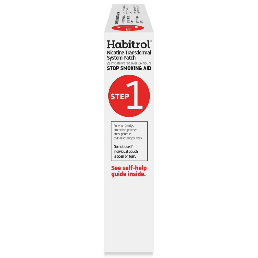 Habitrol Nicotine Transdermal System Patch (Step 1), Stop Smoking Aid (21 mg) 14 Patches (2 Week Kit)
