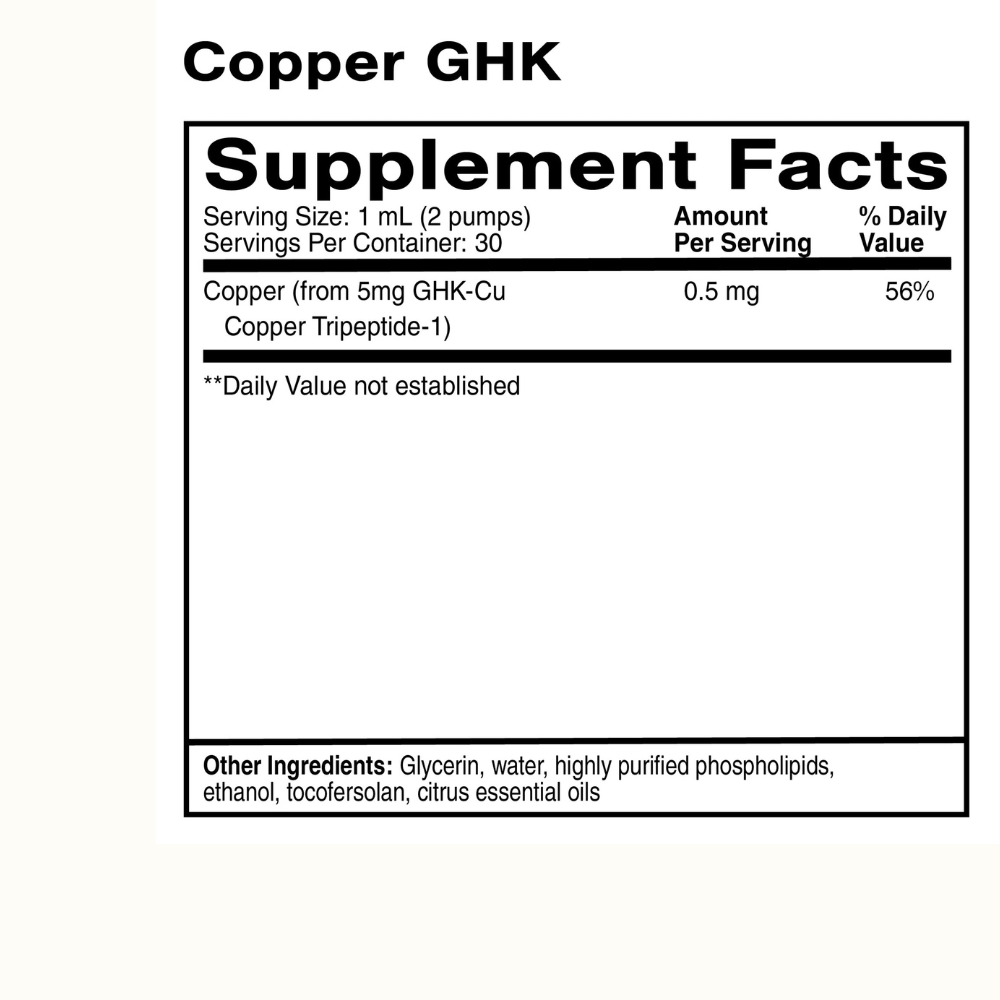 COBRE GHK LIPOSOMAL ORAL