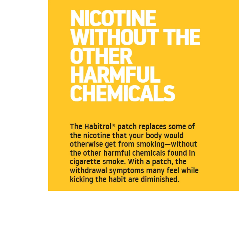 Habitrol Nicotine Transdermal System Patch (Step 1), Stop Smoking Aid (21 mg) 14 Patches (2 Week Kit)