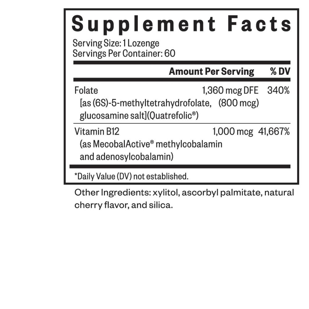 METHYL B12 WITH L-METHYLFOLATE