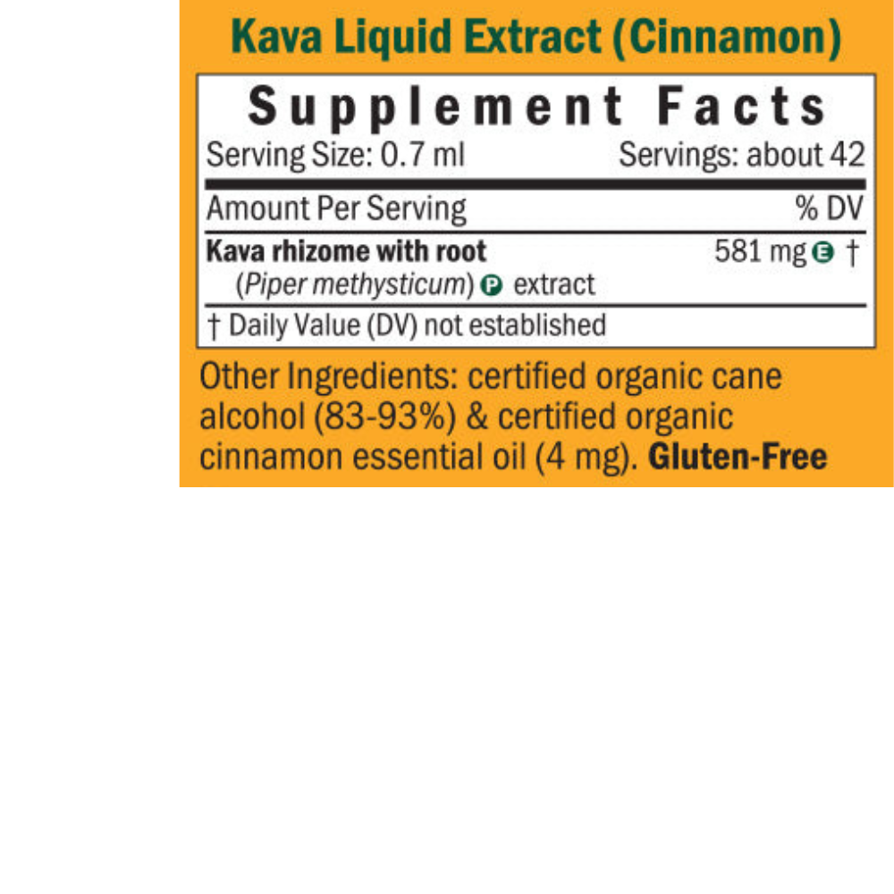 Kava Liquid Extract - Cinnamon Flavor