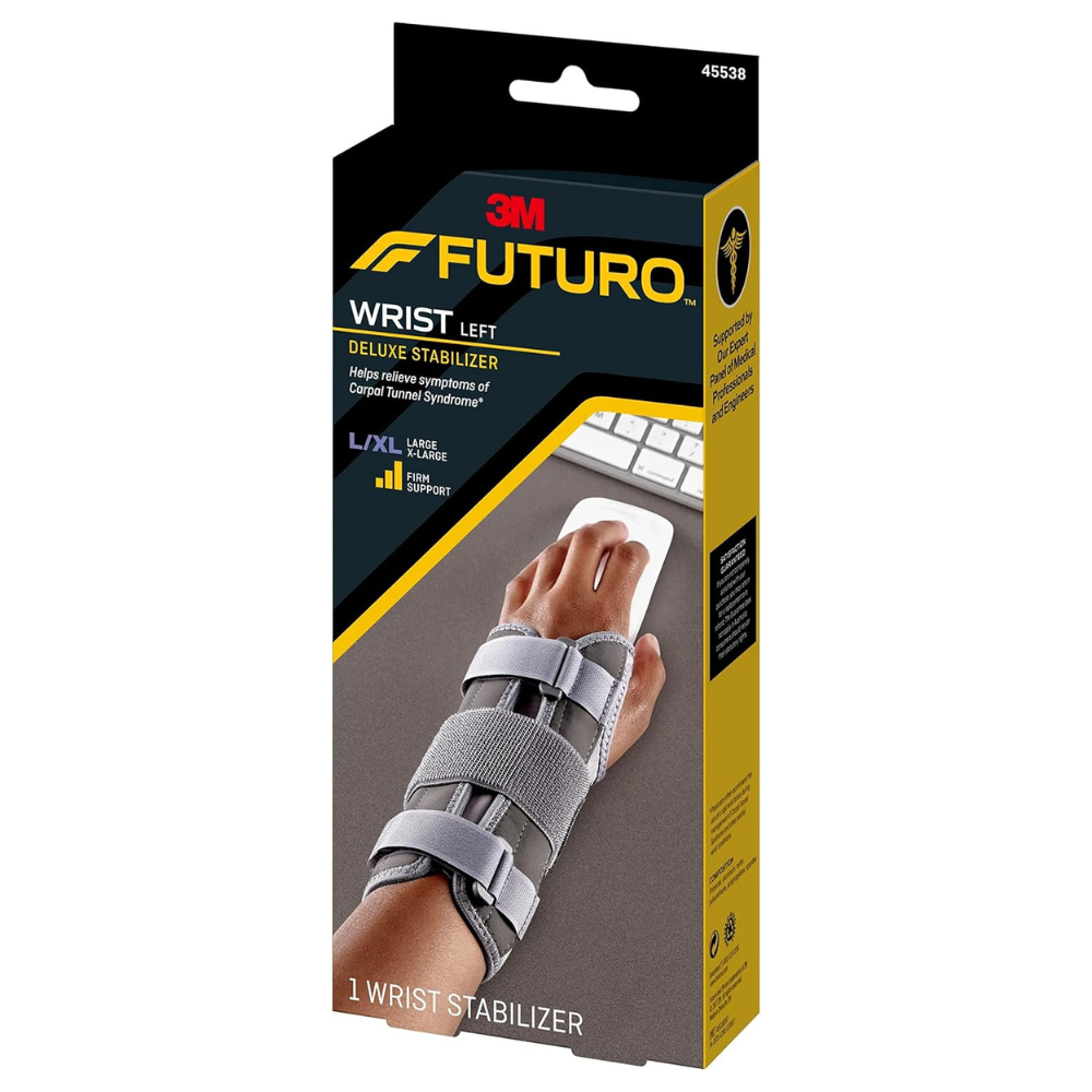 FUTURO Deluxe Wrist Stabilizer Left Hand, Large/X-Large