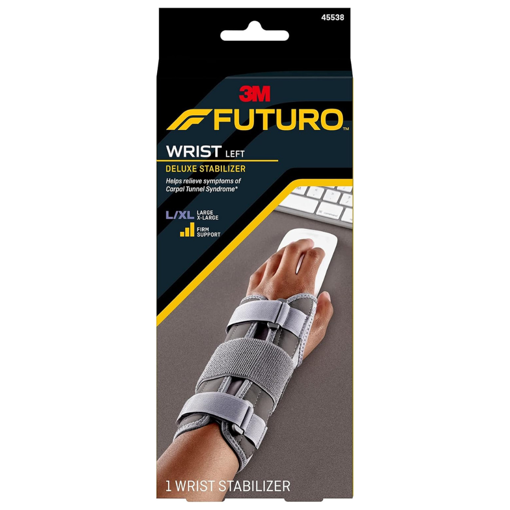 FUTURO Deluxe Wrist Stabilizer Left Hand, Large/X-Large