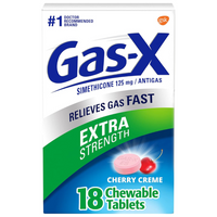 Thumbnail for Gas-X Extra Fuerte Tabletas Masticables para el Alivio de Gases con Simeticona 125 mg