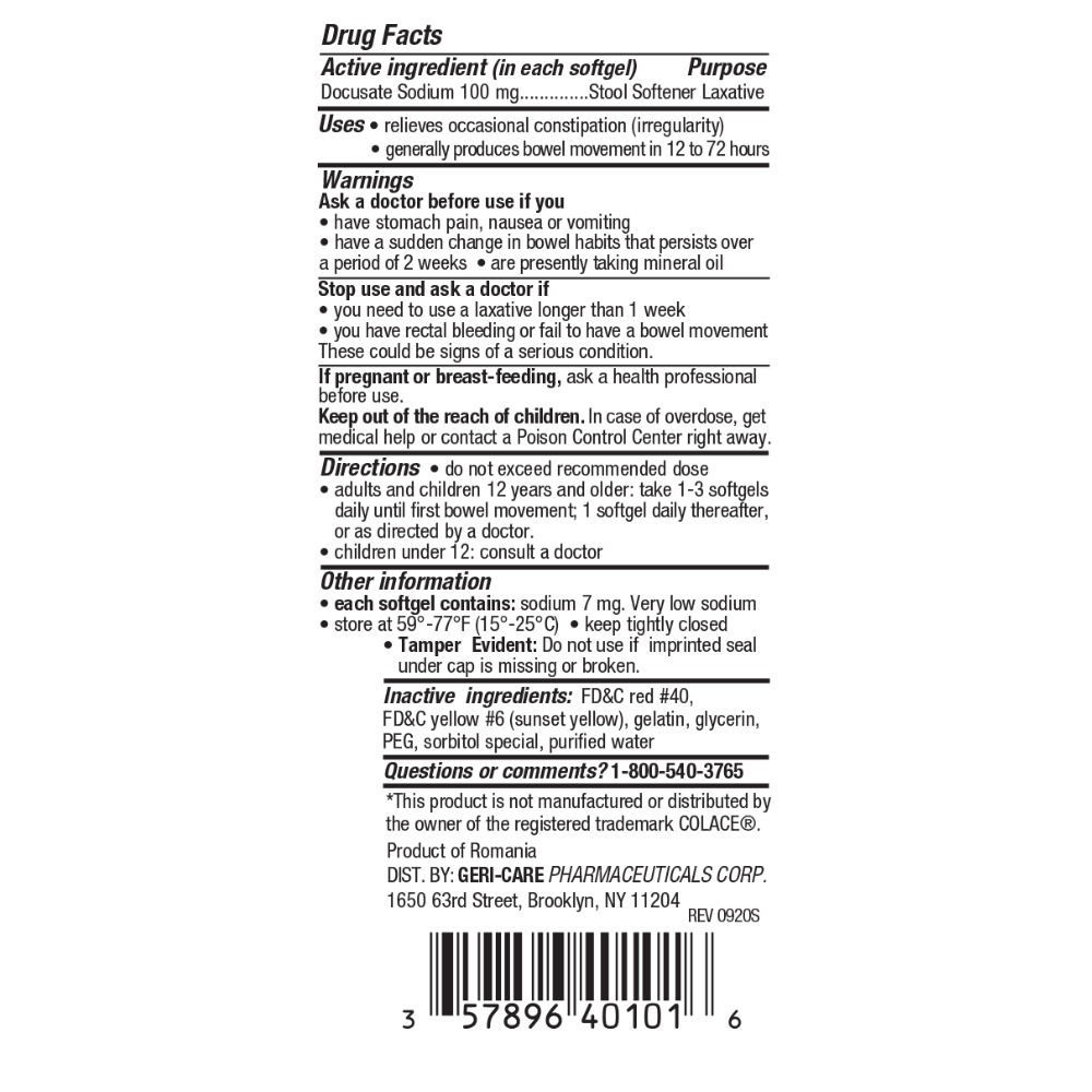 Ablandador de Heces – Docusato Sódico 100mg
