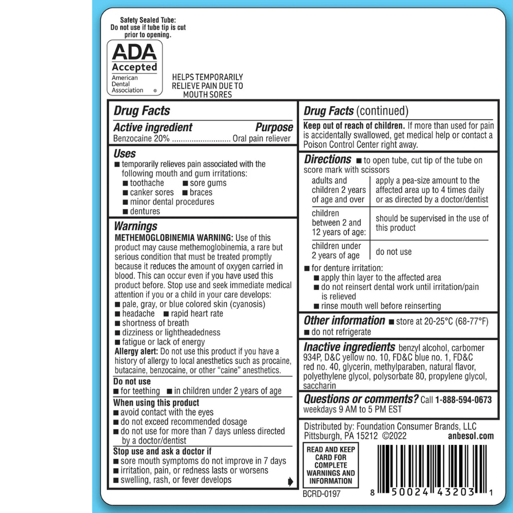 Anbesol Maximum Strength Gel
