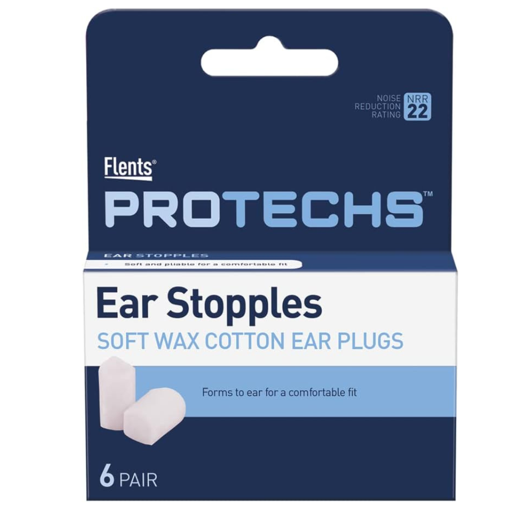 Flents Ear Stopples Soft Wax-Cotton Ear Plugs