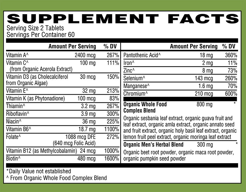 Organic Men’s Multi 40+