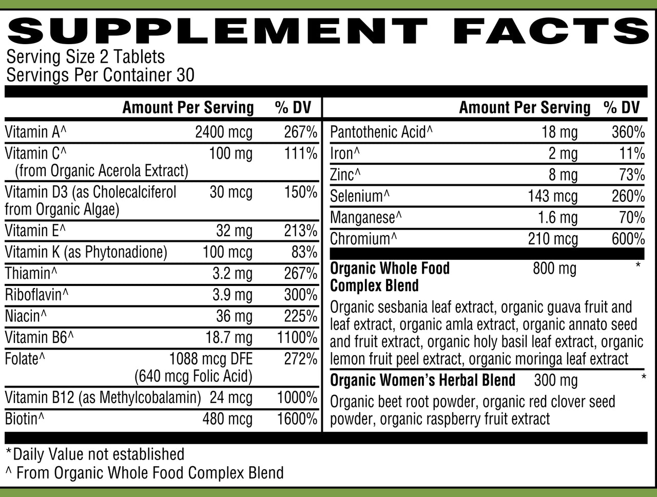 Organic Womens Multi 40+
