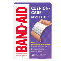 Thumbnail for CUSHION-CARE SPORT STRIP Water-Resistant Adhesive Cushioned Bandages