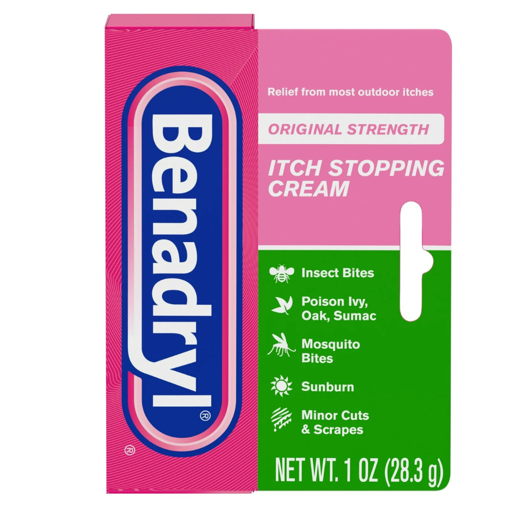 Original Strength BENADRYL Itch Stopping Cream Topical Analgesic for Skin Relief