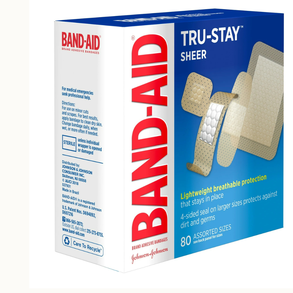 BAND-AID Brand TRU-STAY Sheer Adhesive Bandages