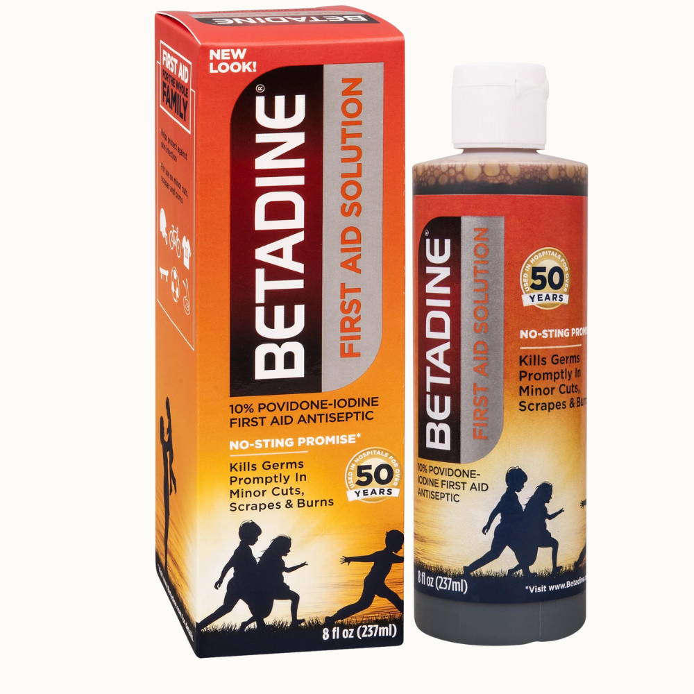 Betadine Antiseptic First Aid Solution Povidone-Iodine 10%