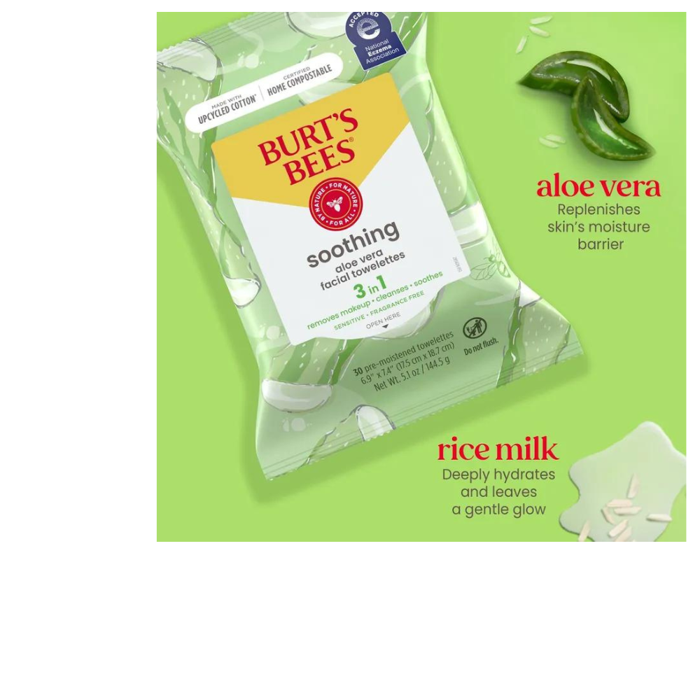 Sensitive Facial Cleansing Towelettes with Aloe Vera