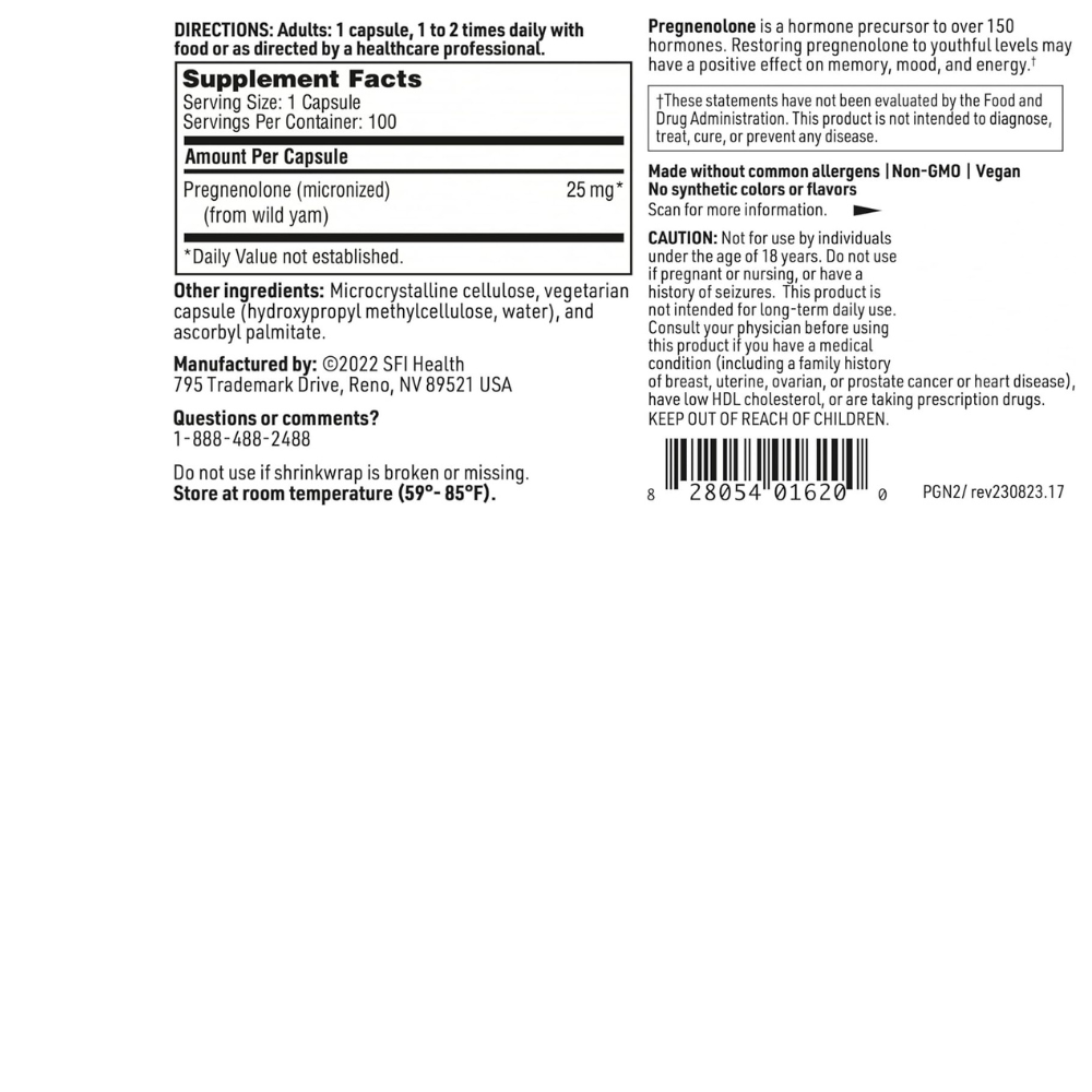 Pregnenolona (25 mg)