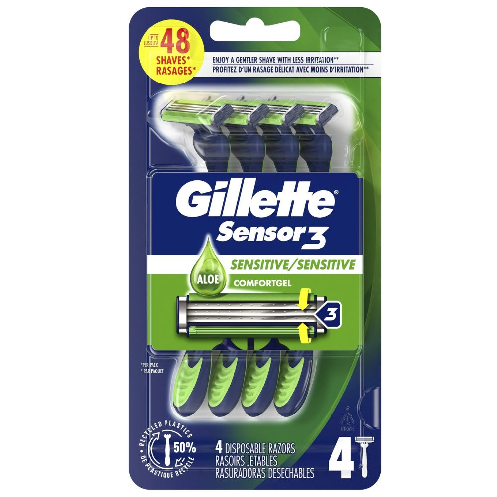 Gillette Sensor3 Men’s Disposable Razor